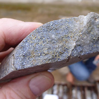 Molybdenite-bearing fracture